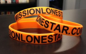 Mission Lone Star volunteers will receive a bracelet to wear during and after Lone Star Rally.