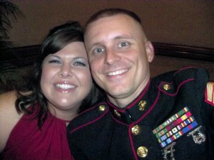 Gunnery Sergeant Leland Stephens and his wife Jenniffer, attending their last Marine Corps ball before his retirement. Photo courtesy Leland Stephens