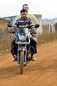 Riding on the back of a motorcycle is one of Owen Shephard's* favorite moments during the Missouri church's trip to South Asia. His new friend wanted to show his start-up business to the pastor. IMB Photo
