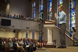 Breaking down this important phrase, "Follow Me," Platt discussed who is the "Me" being followed. "This Jesus is clearly and absolutely worthy of far more than nominal adherence or casual association," he said. Photo by Paul W. Lee