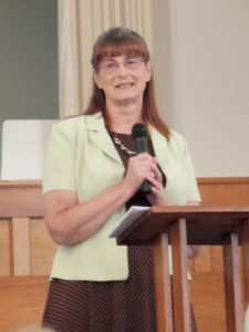 Guest speaker, Judy Bower of Laredo, Missouri