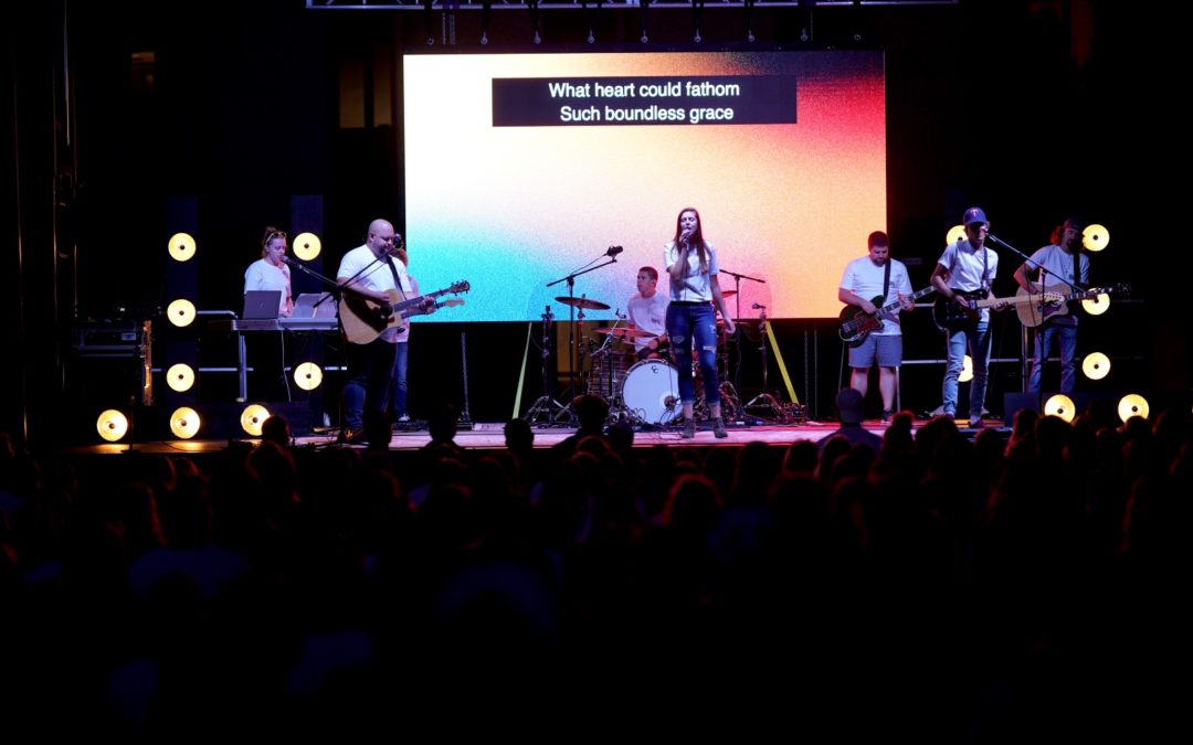 Over 600 students pack Bender Field for Salt Company kick off