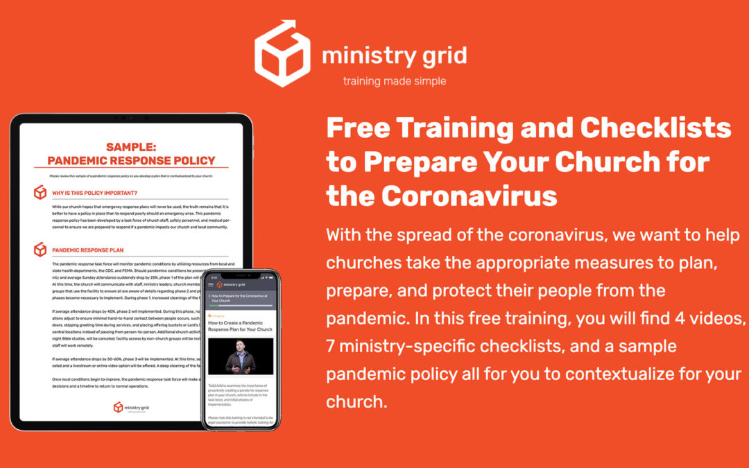 Free Training for Churches: Coronavirus Response