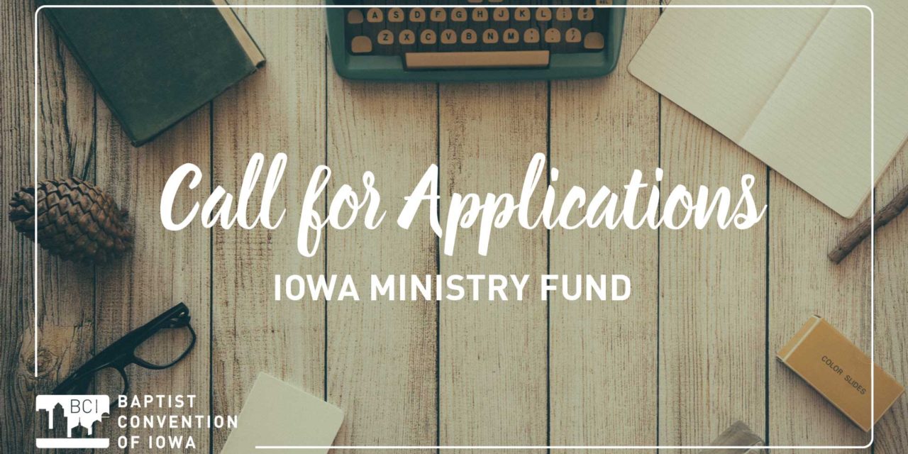 Iowa Ministry Fund Call for Applications
