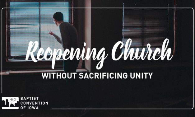 Reopening church without sacrificing unity