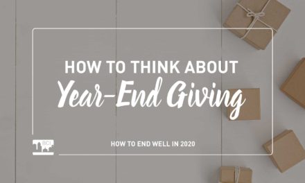 How to Think about Year-End Giving in 2020