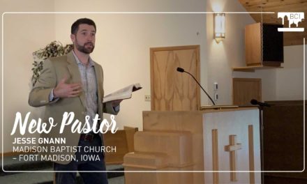 New Pastor at Madison Baptist: Jesse Gnann