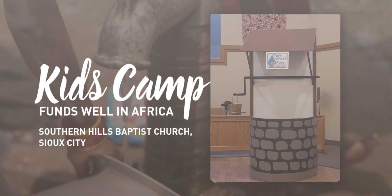 Southern Hills Kids Camp Funds Well in Africa