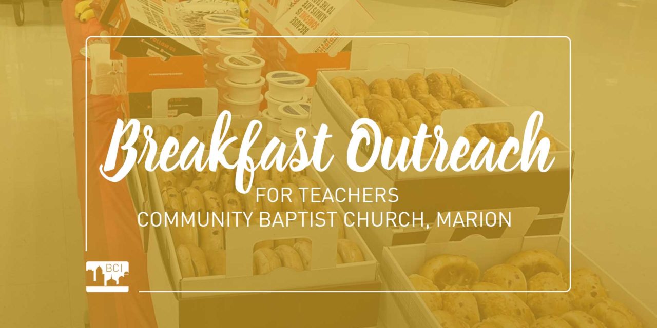Breakfast Outreach for Teachers in Marion