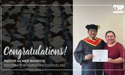 Pastor Gilmer Mauricio Receives Doctorate Degree