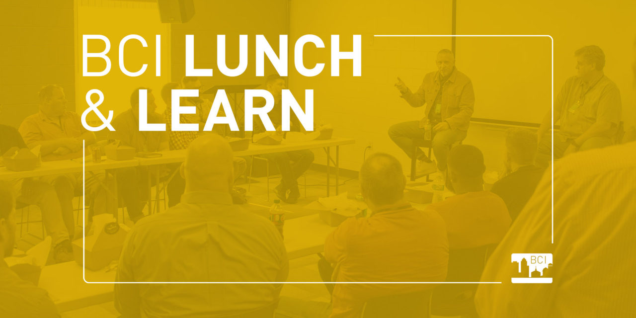 New Event – BCI Lunch & Learn