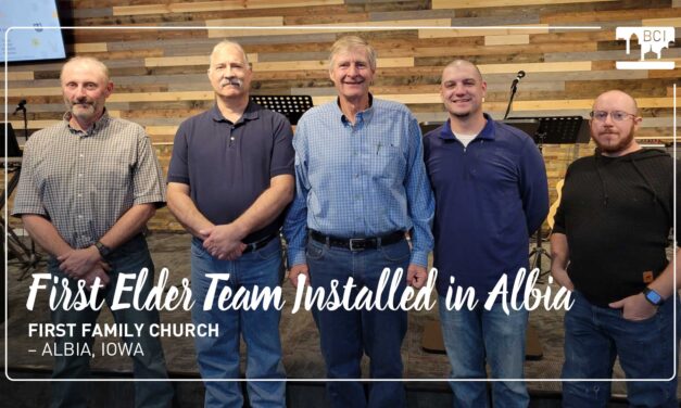 First Elder Team Installed – First Family Church, Albia