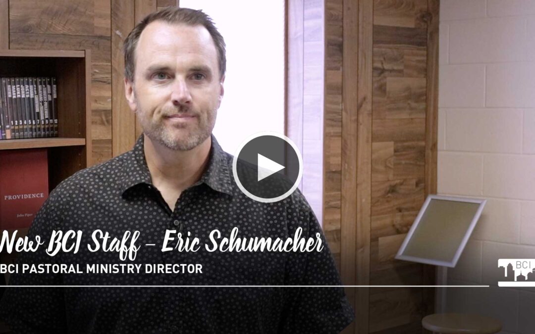 New Staff – Eric Schumacher, BCI Pastoral Ministry Director