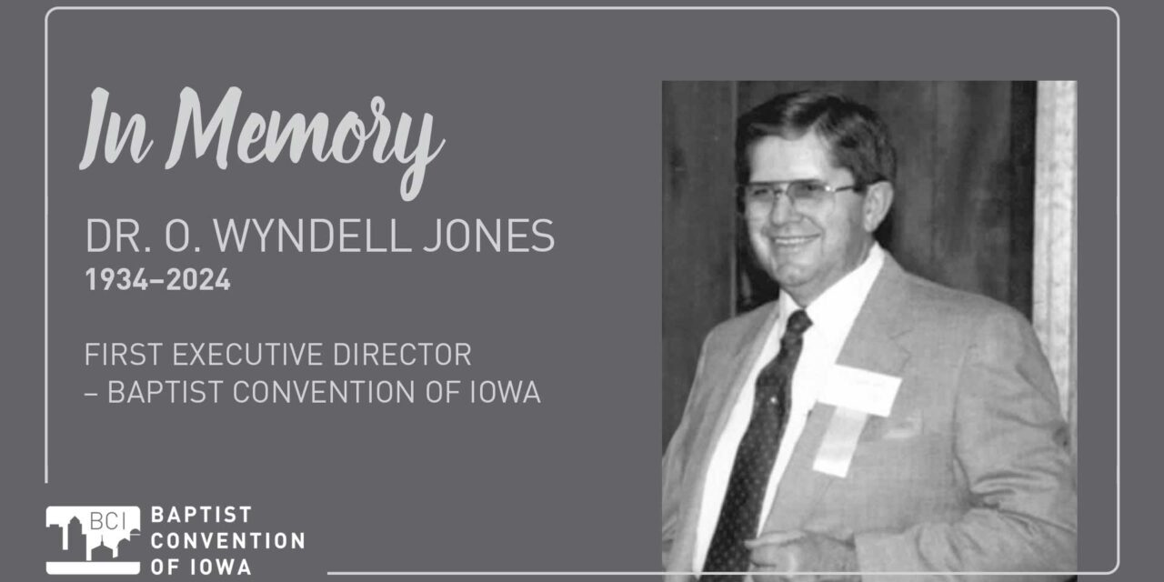 In Memory – Dr. O. Wyndell Jones