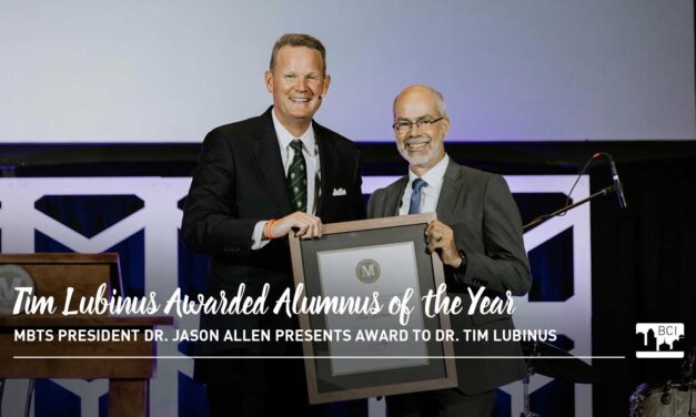 Tim Lubinus Awarded MBTS 2024 Alumnus of Year