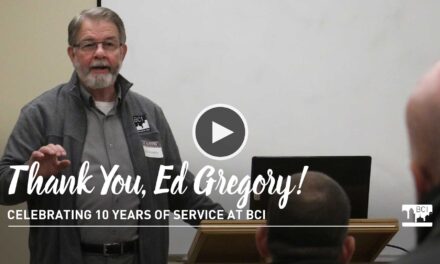 Honoring Ed Gregory – 10 Years of Service at BCI