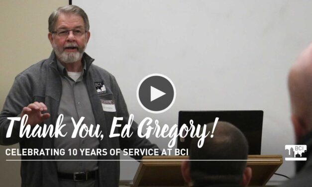 Honoring Ed Gregory – 10 Years of Service at BCI