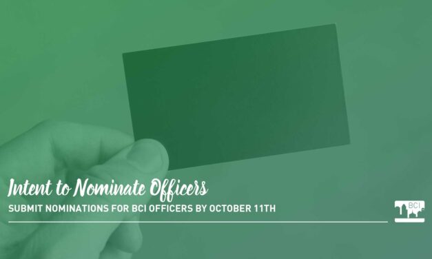 Intent to Nominate BCI Officers