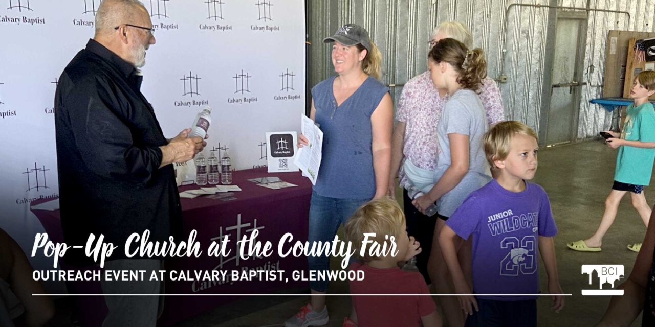 Pop-Up Church at the County Fair