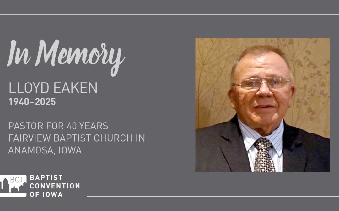 In Memory – Pastor Lloyd Eaken