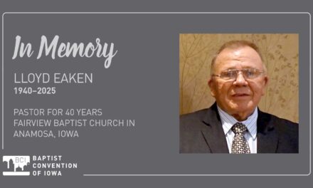 In Memory – Pastor Lloyd Eaken
