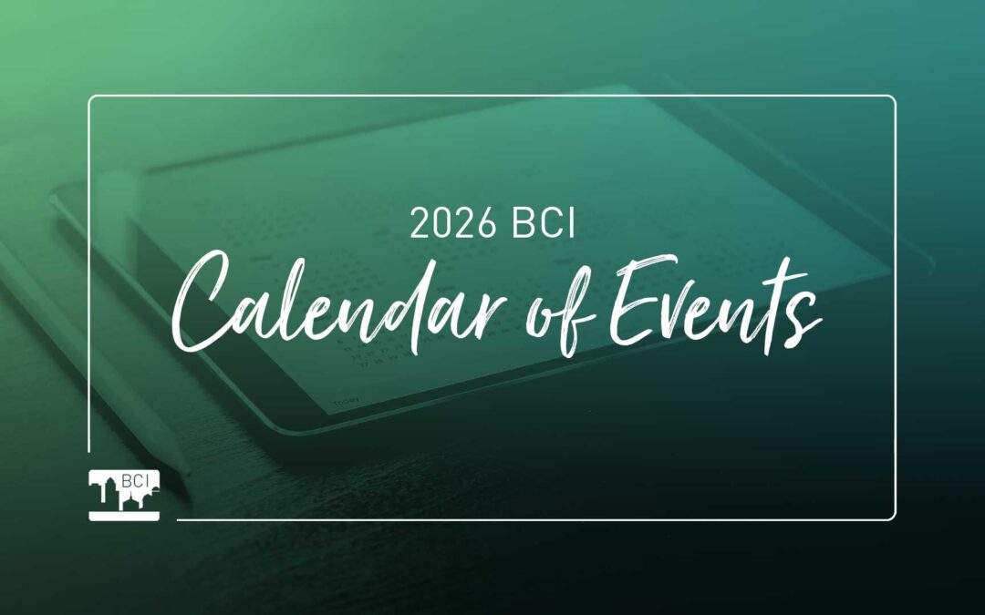 2026 BCI Event Schedule