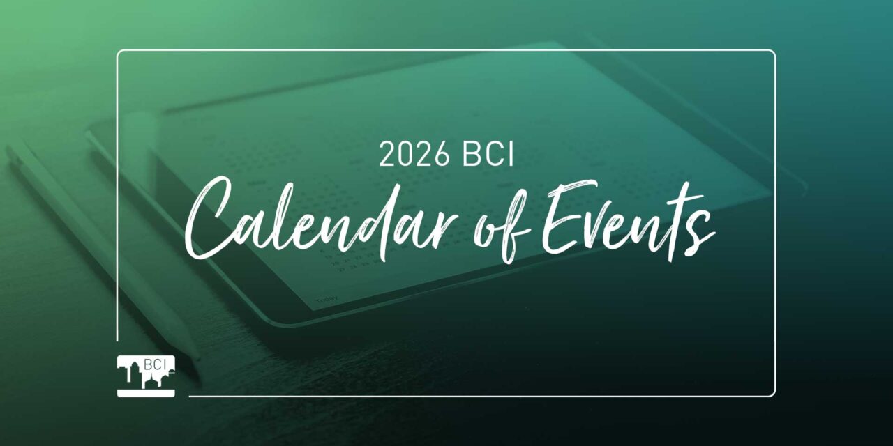 2026 BCI Event Schedule